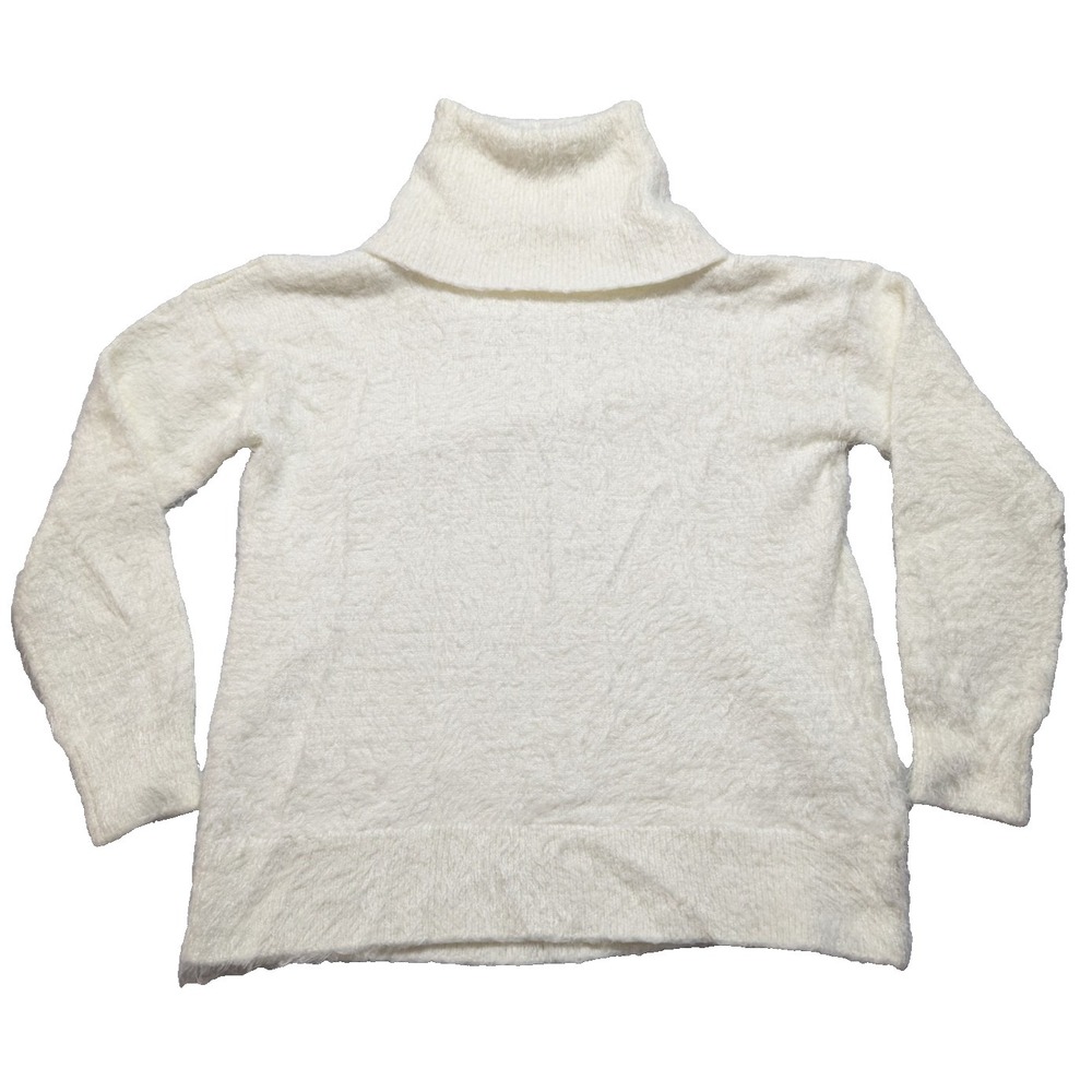 Show me Your MUMU Fatima Turtleneck Sweater - Women XS White Ivory Knit EUC